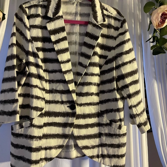 French Connection - UK Style Jacket - Black/White - XL - Picture 2 of 3